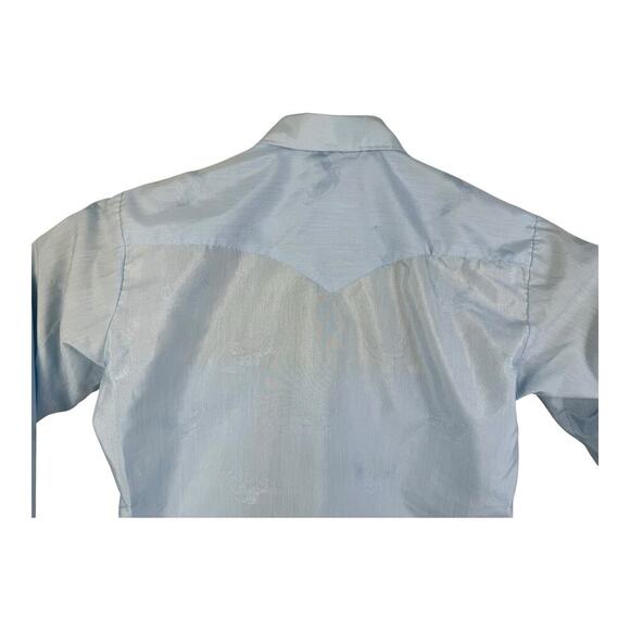 H Bar C Pearl Snap Rodeo Cowboy Eagle El Dorado Ranchwear Western Shirt 15.5 - Picture 7 of 14